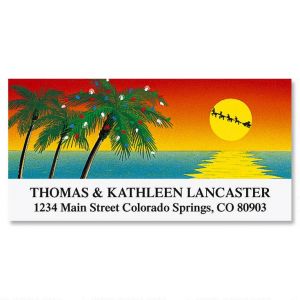 Tropical Holiday Deluxe Address Labels