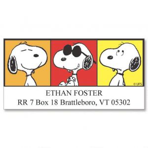 SNOOPY® Portraits  Deluxe Address Labels