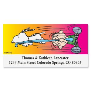 SNOOPY'S®  Sneak Attack Deluxe Address Labels