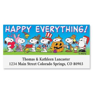 PEANUTS® Happy Everything Deluxe Address Labels