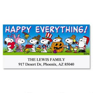 PEANUTS® Happy Everything Deluxe Address Labels