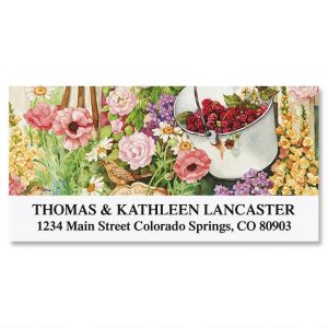 Sandi's Garden Glory Deluxe Return Address Labels