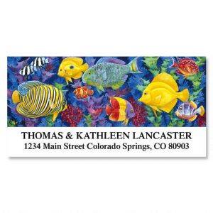 Underwater Festival Deluxe Return Address Labels