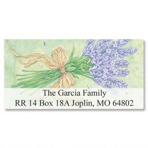 Lavender Bushel  Deluxe Return Address Labels