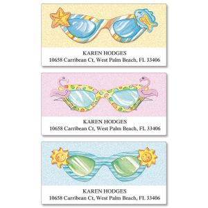 Fun Sunglasses Deluxe Return Address Labels  (3 Designs)