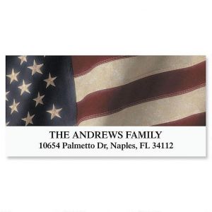 Old Glory Deluxe Address Labels