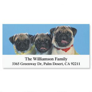 Pug Deluxe Return Address Labels