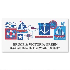 Nautical Deluxe Return Address Labels