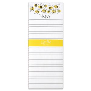 Bee Happy Shopping List Pad