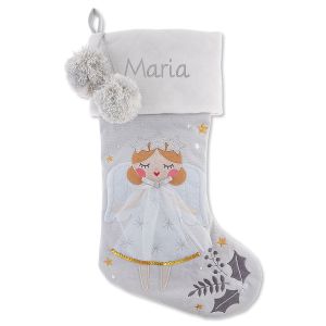 Personalized Embroidered Angel Blonde Hair Stocking by Stephen Joseph®