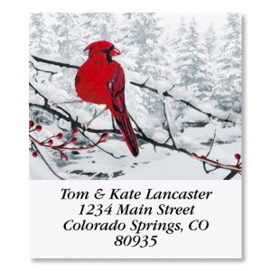 Heavenly Cardinals Select Christmas Address Labels
