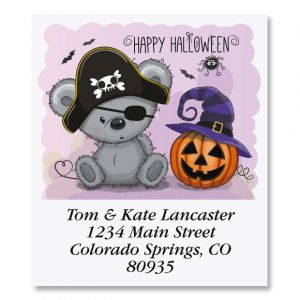Adorable Halloween Bear Select Return Address Labels