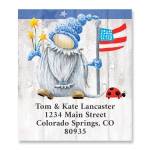 Patriotic Gnome Select Return Address Labels