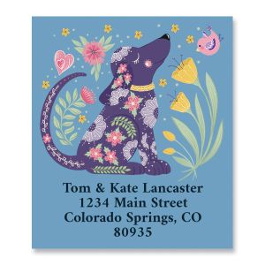 Daydreaming Pup Select Return Address Labels