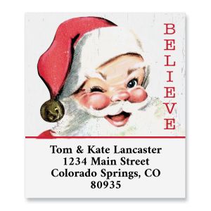 Let's Believe Christmas Select Return Address Labels