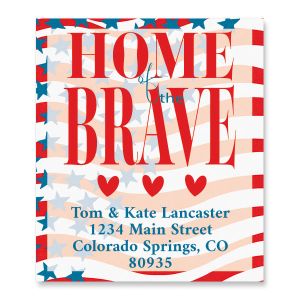 Home of the Brave Select Return Address Labels