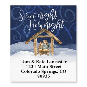 Silent Holy Night Select Return Address Labels