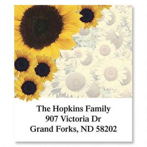 Sunflowers Galore  Select Return Address Labels