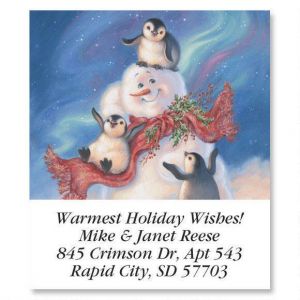 Snow Buddies  Holiday Select Return Address Labels