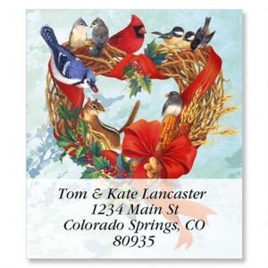 Birdland Wreath Select Address Labels