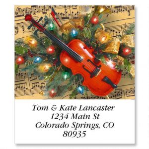 Christmas Music Select Return Address Labels