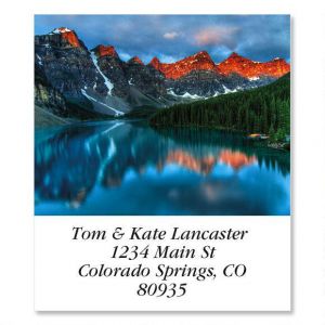 Mountain Lake Sunrise  Select Address Labels