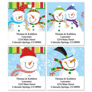 Happy Snowman Select Address Labels  (4 Designs)