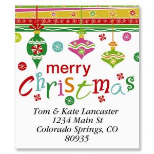Merry Christmas Select Return Address Labels