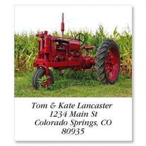 Antique Farm Tractor Select Return Address Labels