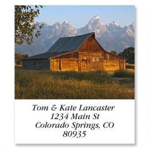 Mormon Row Barn Select Return Address Labels