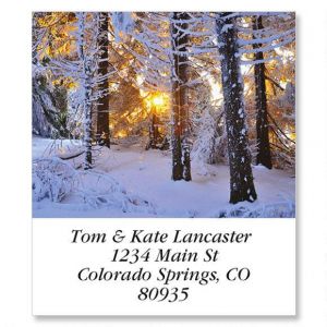 Snow Covered Conifer Select Address Labels