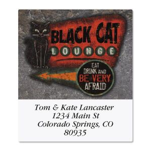 Black Cat Lounge Select Address Labels
