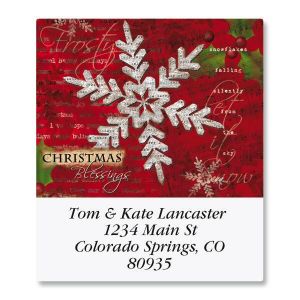 Snowflake Print Select Address Labels