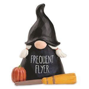 Gnome Frequent Flyer Halloween Figurine