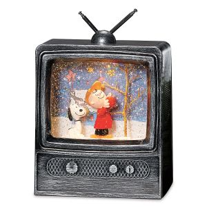 Snoopy™ & Charlie Brown™ LED Music Swirl TV Figurine