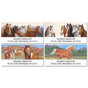 I Like Horses Deluxe Return Address Labels (4 Designs)