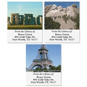 Wonders  of the World  Bookplates  (6 Designs)