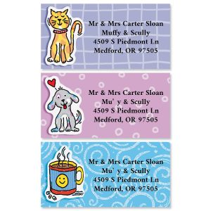 Everyday Doo-Dads Border Return Address Labels  (12 Designs)