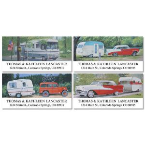 Travel Trailer Deluxe Return Address Labels  (4 Designs)