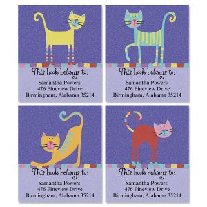 Fun Cats Bookplates  (4 Designs)