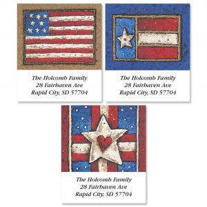 Country Flag Select Return Address Label   (3 designs)