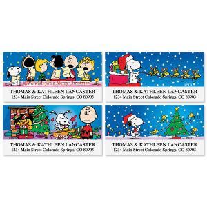 PEANUTS® Christmas Fun Deluxe Return Address Labels  (6 Designs)