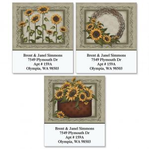 Angela's Flowers Select Return Address Labels  (3 Designs)