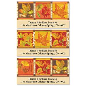 Fall Leaves Deluxe Return Address Labels (3 Designs)