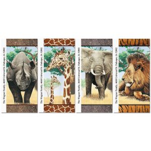 Trip to Africa Oversized Return Address Labels  (4 Designs)
