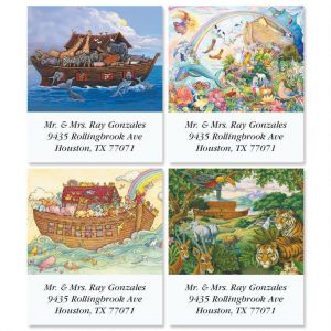 Noah's Ark Select Return Address Labels  (4 Designs)