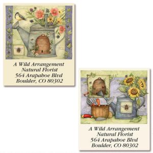 Watering Can Select Return Address Labels  (2 Designs)