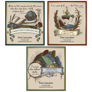Antiquarian Bookplates  (3 Designs)