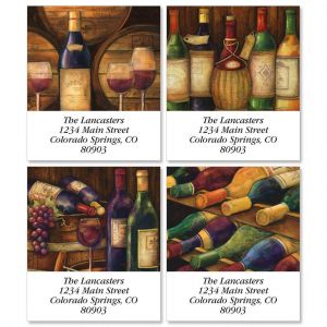 Wine Cellar Select Return Address Labels  (4 Designs)