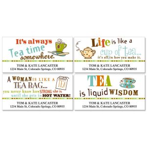 Tea Deluxe Address Labels  (4 Designs)